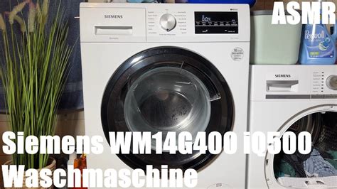 Entspannungswaschen Siemens WM14G400 iQ500 Waschmaschine (WaMa ...