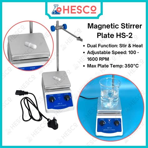 Heating Magnetic Stirrer Hot Plate SH 2 Lab Magnetic Mixer 220V 180W 2000mL 2L 100 1600