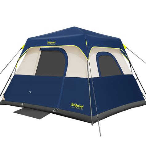 BeyondHOME Instant Cabin Tent, 6 Person Camping Tent Setup in 60 Seconds with Rainfly, Portable ...