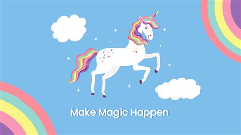 Free Unicorn Wallpaper Template Edit Online And Download