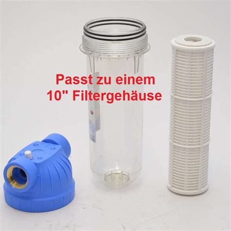 Filtereinsatz Vorfilter Wasserfilter Pumpenfilter Hauswasserwerk