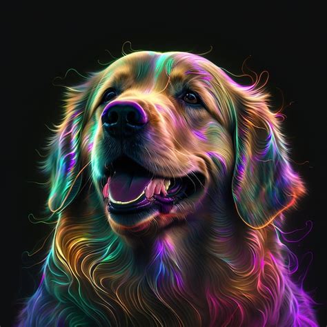 Premium Ai Image Colorful Dog Head Vecteezy Drawings Vector Animal