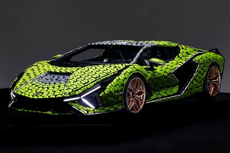 Полноразмерный Lamborghini Sian из Lego: 400 000 деталей и более 8 600 ...