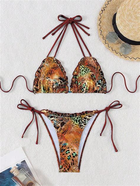 Swim Sxy Conjunto De Mai Bikini De Duas Pe As Estampa Floral Feminino Direitos