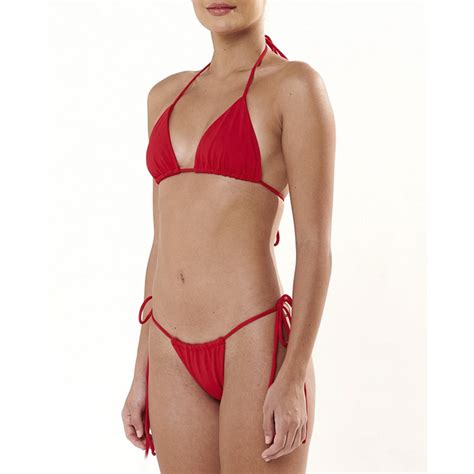 Ripley Bikini Push Up Licra Mujer Solary Rojo Brasilero