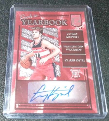 Donruss Elite Rookie Yearbook Autograph Corey Kispert Wizards