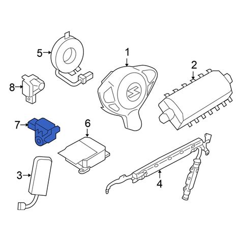 Nissan OE K85813JA0A Front Air Bag Impact Sensor