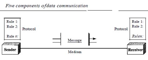 Five Components Of Data Communication System With Diagram Co