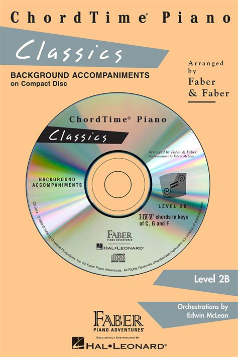 Chordtime® Piano Classics Cd Piano Adventures Australia
