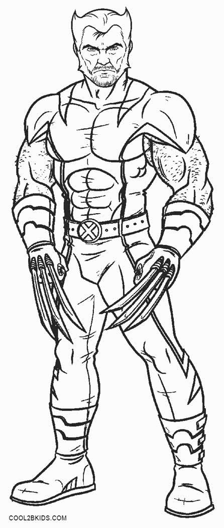 Printable Wolverine Coloring Pages For Kids