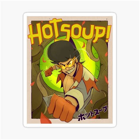 Lou Jitsu Hot Soup Sticker For Sale By Anitasafonova Redbubble