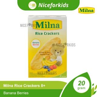 Jual Biscuit Milna Rice Cracker Gr Snack Milna Crackers Camilan Bayi