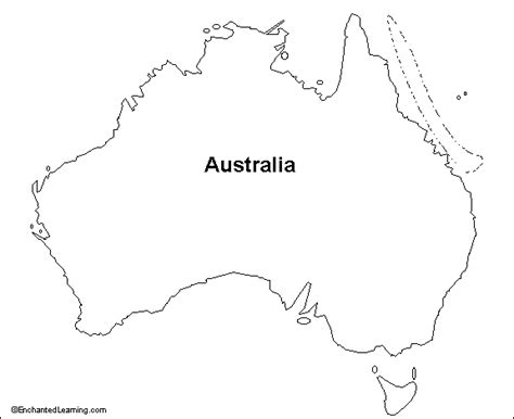 Outline Map Research Activity 1 Australia