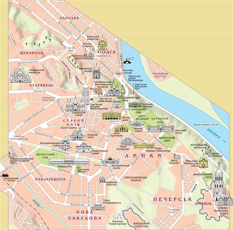 Киев на карте мира Подробные карты Киева Карта отелей