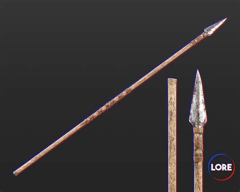 3D model Medieval Crude Weapon Spear VR / AR / low-poly | CGTrader