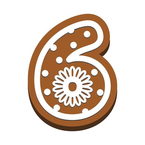 Piernik Numer 6 świąteczne Ciasteczka Sześć Piernikowych Ciasteczek ...