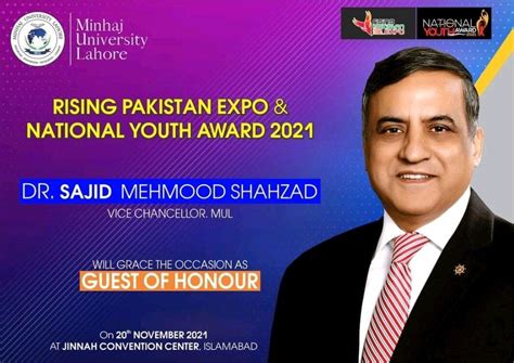 drsajid mehmood shahzad vice chancellor minhaj university lahore