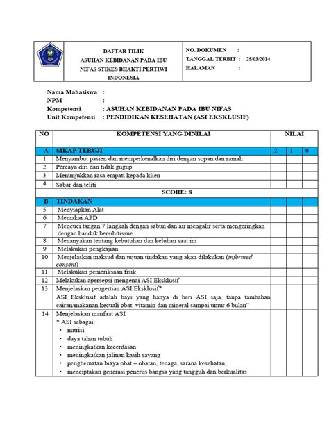 Daftar Tilik Konseling Pnc Pdf