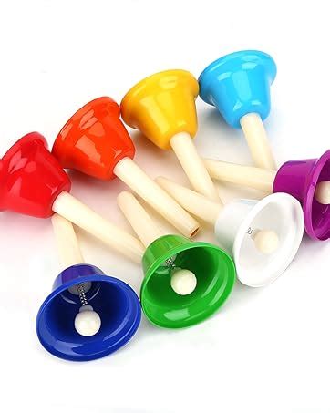 Amazon Handbell 8 Note Diatonic Hand Bells Set Colorful Musical