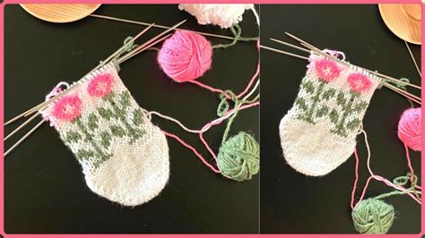 Жаккард "Цветы" - YouTube