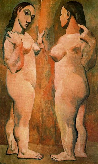 Artwork Replica Two Nude Women By Pablo Picasso Inspired By Spain Wahooart