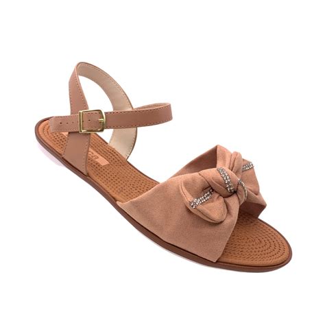 Sandalia Laço Moleca Feminina Nude Bege