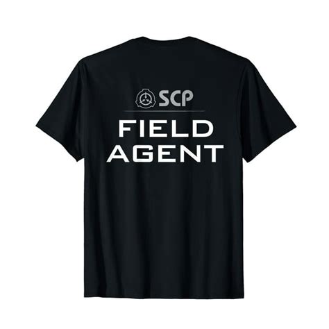 Scp Foundation Field Agent Design On Back T Shirt
