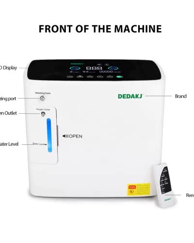 DEDAKJ DE-2AW Oxygen Concentrator with Nebulizer - Germaphobix