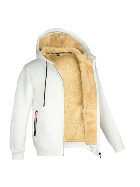 Winter Hoodie Ultra Warm Sherpa Lined Zip Hoodie For Men Smoked Times