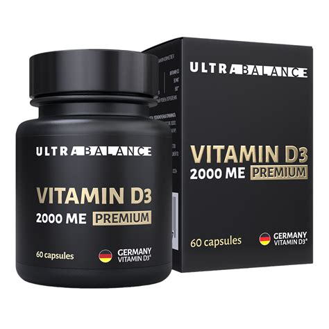 Витамин D3 2000 ME UltraBalance Premium капсулы массой 450 мг 60 шт ...
