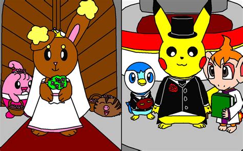 Buneary Pikachu Wedding By Gibina4ever On Deviantart