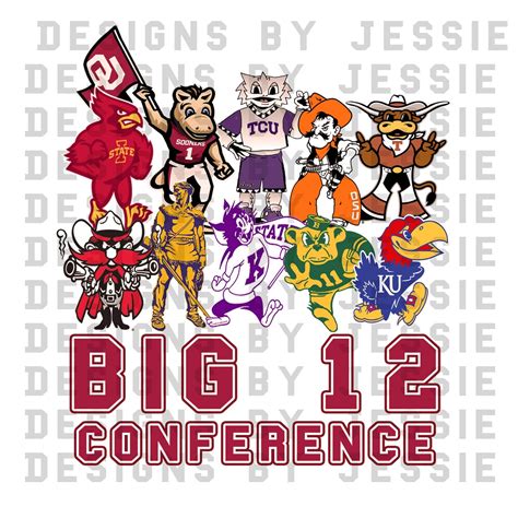 Big 12 Mascot Design PNG Instant Download | Etsy