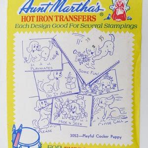 S Aunt Martha S Hot Iron Transfers Embroidery Fabric Painting Wearable Art Needlepoint
