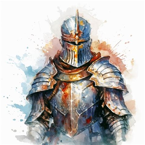 Arafed Knight In Armor With A Sword And A Helmet Generative Ai