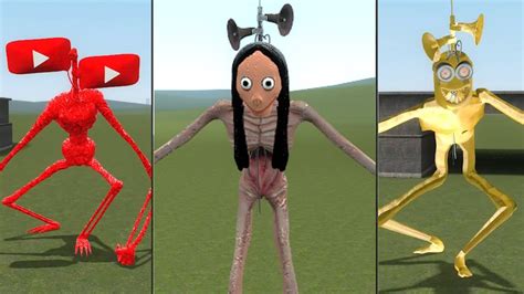 Momo Siren Head Vs Trevor Henderson Siren Head Creatures In Garrys Mod