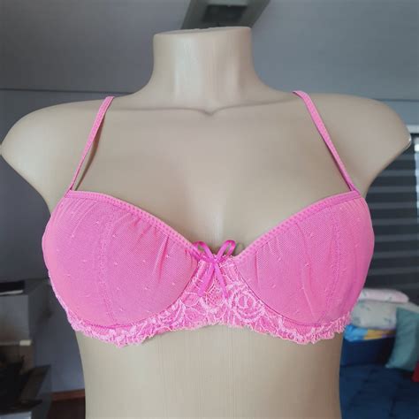 Top Suti Lingerie Rosa Renda La O Cropped Rendado Fofa Lolita Vintage Retr Camponesa
