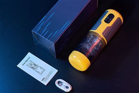 Spark Bestvibe Amber Flash Thrusting Rotation Vibration Masturbator Adult Sex Toys For