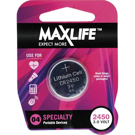 Maxlife Button Cell Lithium Battery Cr Mitre