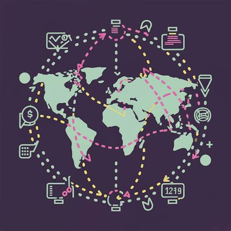 Premium Vector 2d Vector Illustration Colorful Trading Over The World