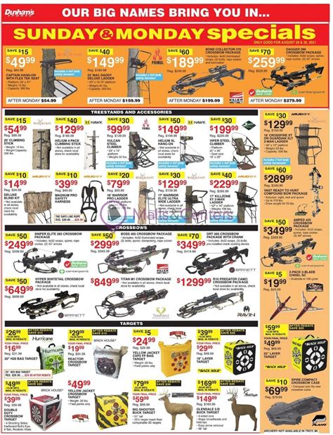 Dunham S Sports Weekly Ad Sales Flyers Specials MallsCenters