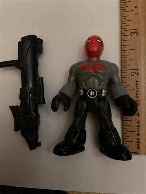 Imaginext Dc Super Friends Red Hood Action Figure With Weapon Gun