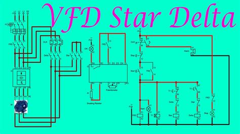 VFD STAR DELTA STARTER COMPLETE WIRING DIAGRAM |VFD Star Delta starter