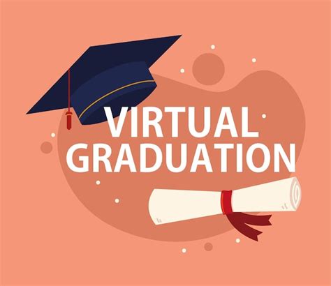 Premium Vector Virtual Graduation Poster