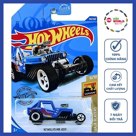 Xe mô hình Hot Wheels basic Willys MB Jeep GHB Shopee Việt Nam