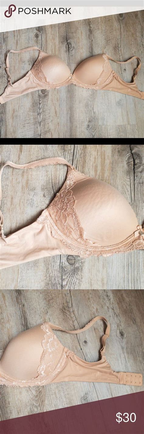 Used Victorias Secret Nude Lace Bra
