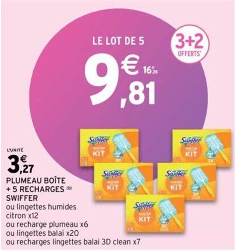 Promo Swiffer Plumeau Bo Te Recharges Chez Intermarch