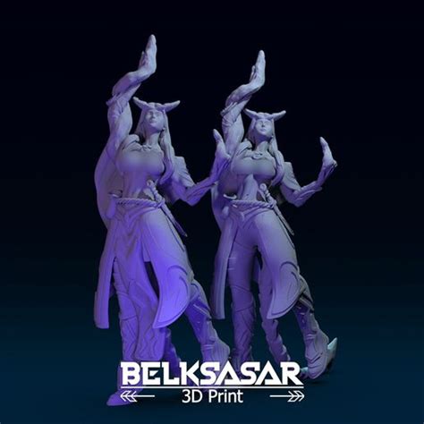 Stl File Girl Tiefling Sorcerer Nude And Topless D Print Model Obj D Printer Model To