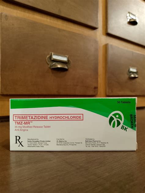 Trimetazidine Hydrochloride Tmz Mr 35mg Mr Tablet Meds For All