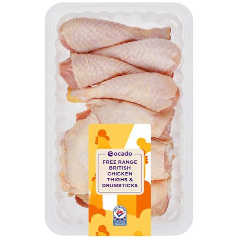 Ocado Free Range British Chicken Thighs And Drumsticks 1kg Zoom