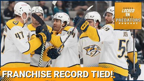 Nashville Predators Tie Franchise Record Point Streak With 8 2 Win And